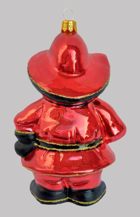 Bombka formowa: Miś strażak (275) SEW