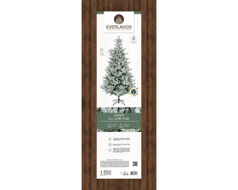 Choinka sztuczna sosna Allison śnieżona 180cm fi 112cm (689855)