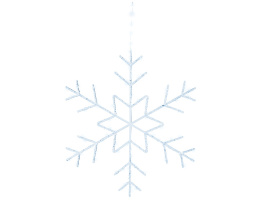 Kontur śnieżynka LED zimny biały (491220)