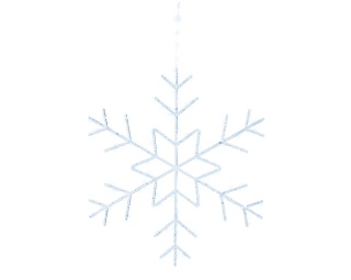 Kontur śnieżynka LED zimny biały (491220)