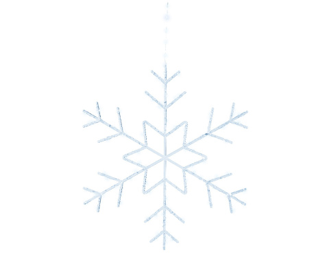 Kontur śnieżynka LED zimny biały (491220)