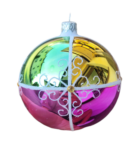 Bombki 80 dekorowane op.4szt LUDOWE (31)