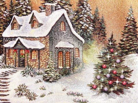 Obrus gobelin Chenille 140x220cm LAS DOMEK (TX0010-740B)