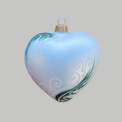 Bombka formowa: Serce z kwiatami (211 )