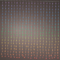Kurtyna RGB 400LED 190x190cm z efektami kolorowa (490817) pilot timer wew/zew