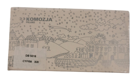 Bombka Komozja: Napis XXI pastelowy