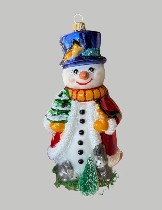 Bauble form: Snowman with bird (177) SE