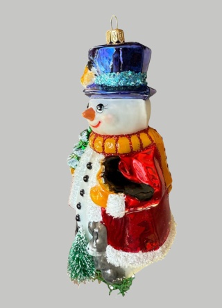 Bauble form: Snowman with bird (177) SE