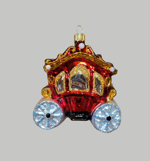 Bombka formowa: Kareta czerwona mała (205) SEW