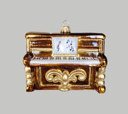 Bombka formowa: Pianino brązowe (396) SZ