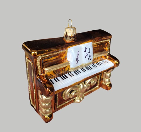 Bombka formowa: Pianino brązowe (396) SZ