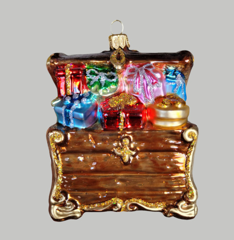 Bombka formowa: Skrzynia z prezentami (289) Sz