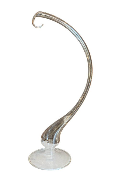 Stojak wieszak szklany na bombkę okrągłą lub formową 28cm (E03)