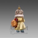 Atlas Art Ornament: Hedgehog with Basket (00791AA)