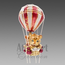 Bombka Atlas Art: Tygrysy w balonie (00668AA)