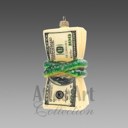 Atlas Art Bauble: Snake on Dollar Money (00868/1AA)
