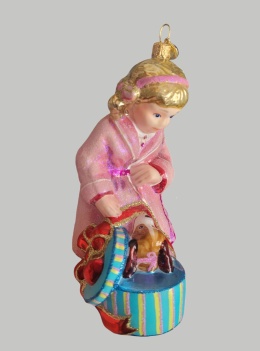 Bombka GlitterLab: Dziewczynka z pieskiem (5228)