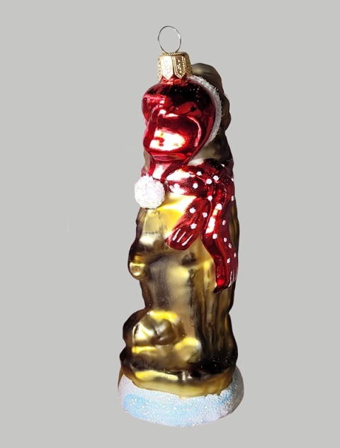 Bombka formowa: Aligator z prezentem (157) H