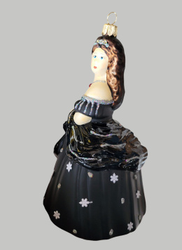 Bombka formowa: Księżniczka Sisi czarna (359) SEW