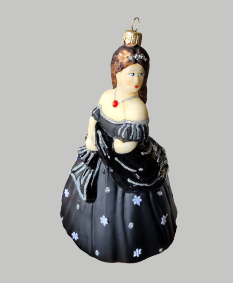 Bombka formowa: Księżniczka Sisi czarna (359) SEW