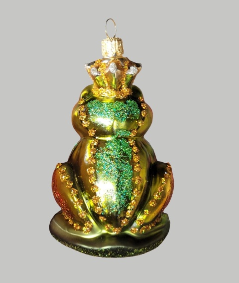 Bauble form: Frog in a crown with stones (154) H