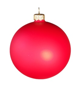 Bombki 100 satynowe czerwone op.4szt.