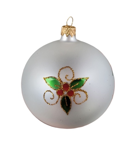 120 decorated baubles, pack of 4, FOLK (3)