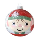 Baubles 120 decorated pack of 4 PAINTED FAIRY TALE