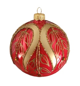 Bombki 120 dekorowane ornament op.4szt.: CESARSKIE ŚWIĘTA