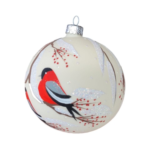 Bombki 80 wysoki dekor op.6szt: PTASZKI