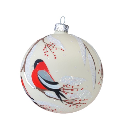 Bombki 80 wysoki dekor op.6szt: PTASZKI