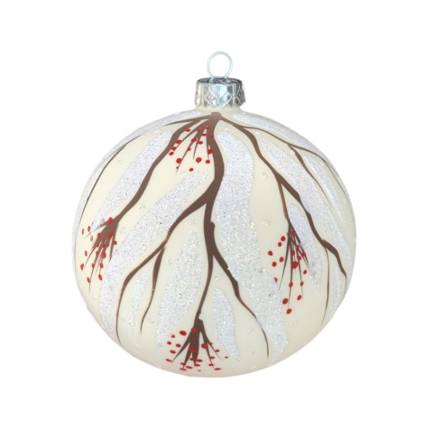 Bombki 80 wysoki dekor op.6szt: PTASZKI