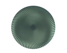 Talerz plexi pistacjowy satynowy karbowany fi 33cm (393848)