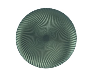 Talerz plexi pistacjowy satynowy karbowany fi 33cm (393848)