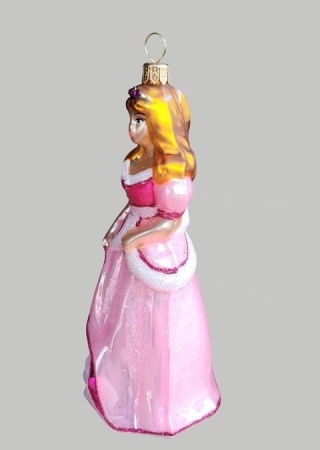 Bombka formowa: Księżniczka Barbie różowa pastelowa (277) D