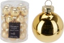 Bombki szklane 25mm złoto błysk/mat(502644)