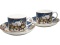 Set of 2 ceramic cups and saucers "Christmas Village" (PG-19857) in a decorative box