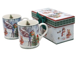 Kpl. 2-ch kubków ceramicznych 