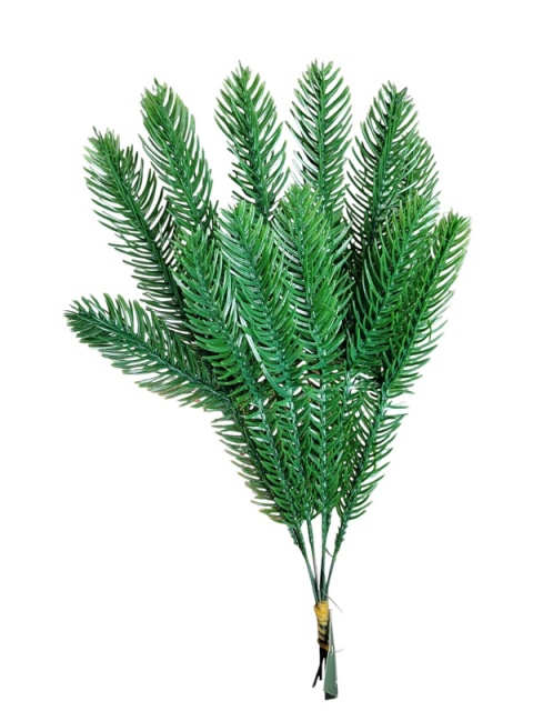 Set of 6 green branches PE pik-5 (CV32193)