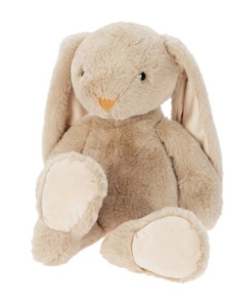 Królik pluszowy 70cm beżowy długie uszy (504272)