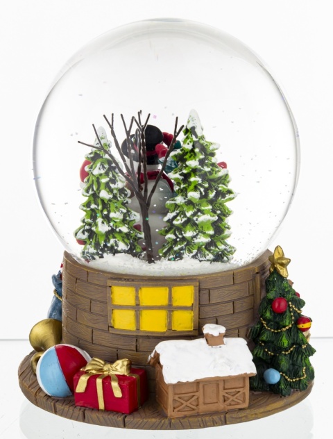 Water ball 12cm children with snowman music box (165333)