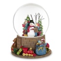 Water ball 12cm children with snowman music box (165333)