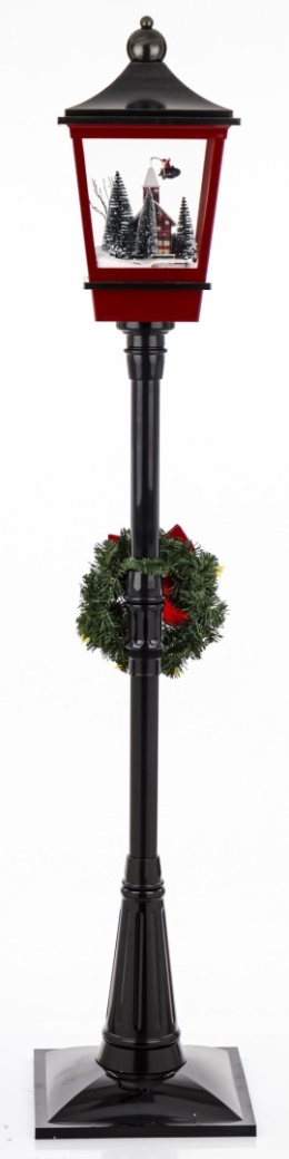 180cm LED lantern with moving scene, spinning snow, playing (179882)