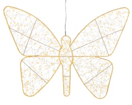 Motyl ażurowy 700LED ciepłe flesz wew/zew timer (490655)