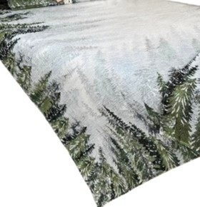 Obrus gobelin Chenille 100x100cm LAS (TX0007-1274)