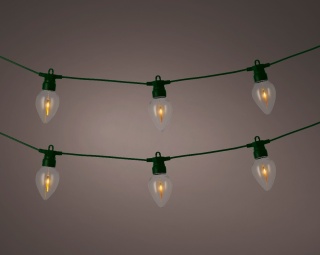 Oświetlenie Party Light 8LED płonące ogniki (490160) dł.3,5m timer wew/zew zasilacz
