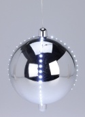 Snowball srebrny 15cm śnieżny wodospad 19LED (XX8310600)