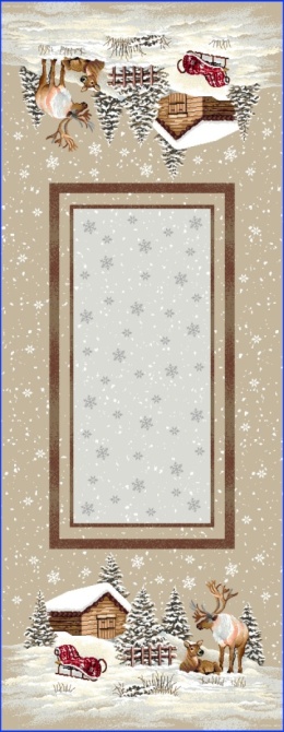 Bieżnik gobelin Eden 40x100cm RENIFERY DOMEK (TX0003-970)