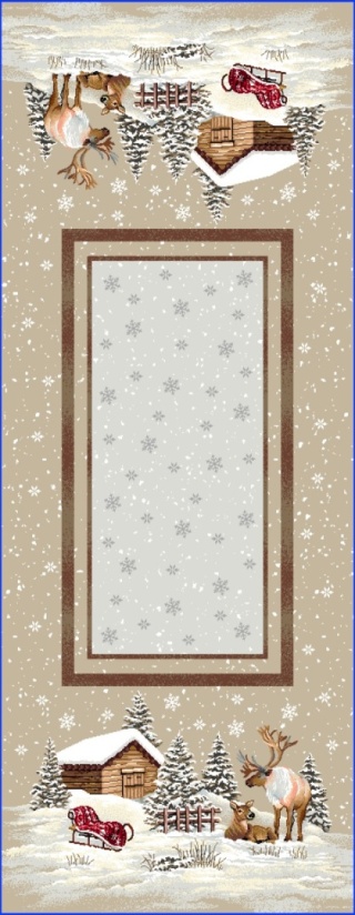 Bieżnik gobelin Eden 40x100cm RENIFERY DOMEK (TX0003-970)