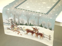 Bieżnik gobelinowy Eden 45x140cm Sarenki w lesie (SW212)